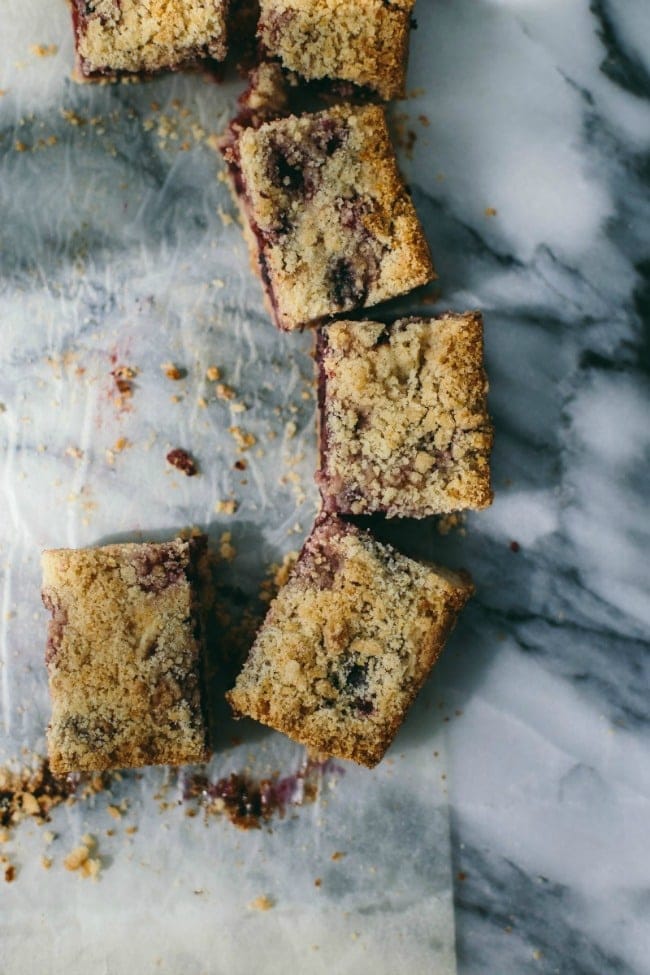 Blueberry Crumble Bars with Apple | The Vanilla Bean Blog