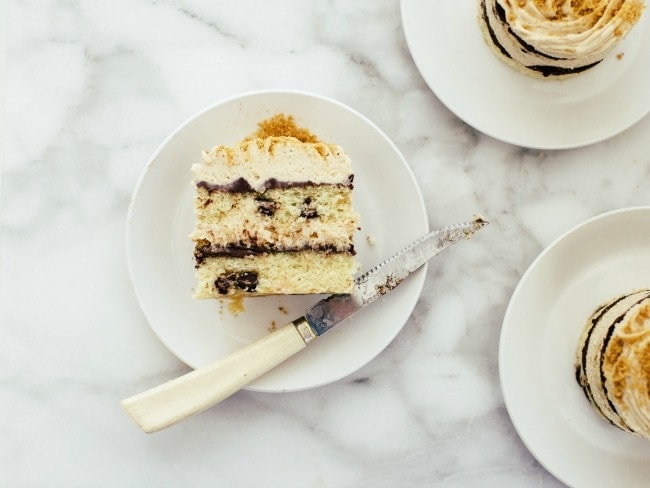 Chocolate Chip Mini Cakes With Peanut Butter Buttercream | Sarah Kieffer