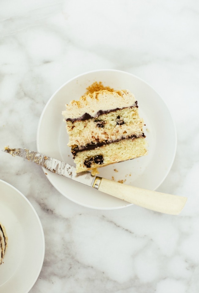 Chocolate Chip Mini Cakes With Peanut Butter Buttercream | Sarah Kieffer