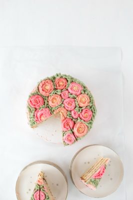 Almond Cake with Chocolate and Amaretto Buttercream | The Vanilla Bean Blog