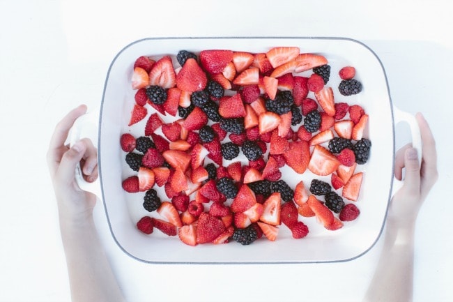 Berries In Roasting Pan | Sarah Kieffer