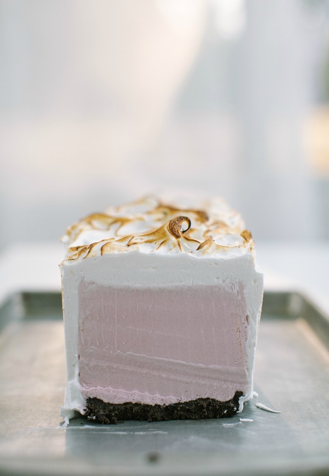 Raspberry Crème Fraîche Ice Cream Cake | Sarah Kieffer