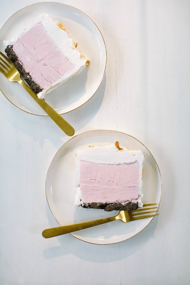 Raspberry Crème Fraîche Ice Cream Cake | Sarah Kieffer