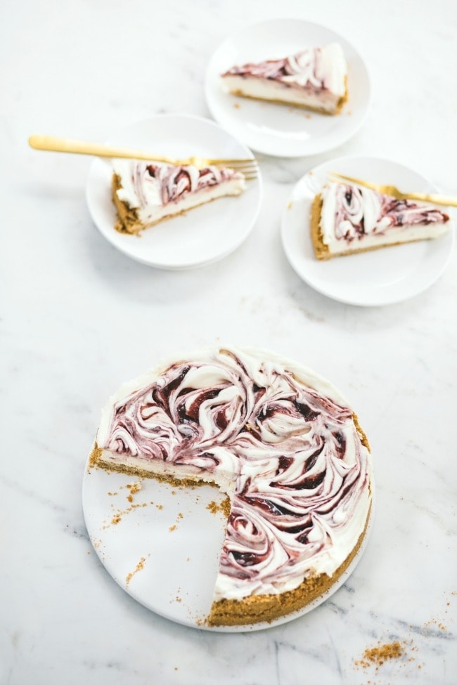 white chocolate cheesecake