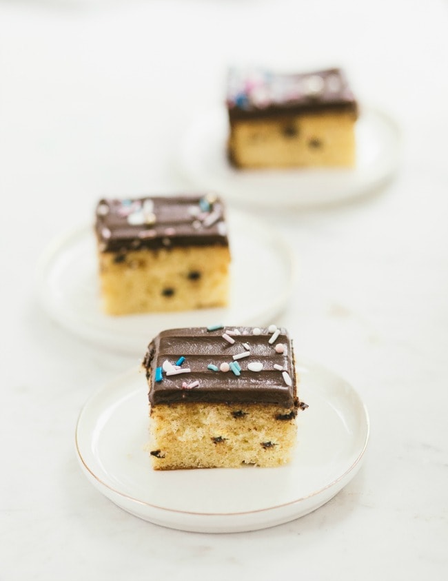 chocolate chip snack cake