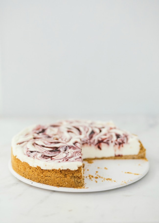 white chocolate cheesecake