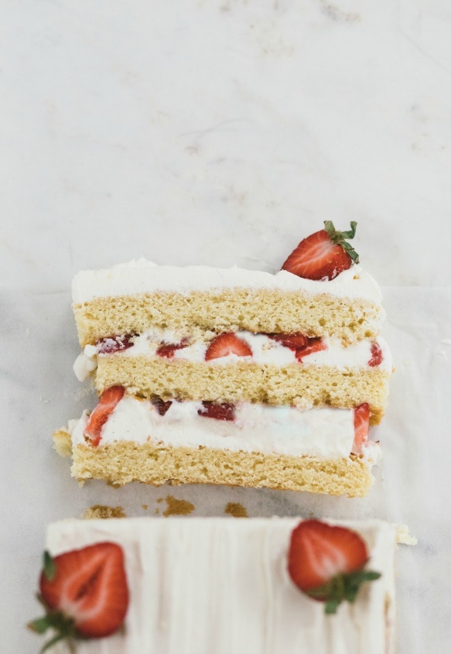 Strawberry Shortcake Cake Recipe | Sarah Kieffer | The Vanilla Bean Blog