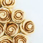 sweet dough made into cinnamon rolls