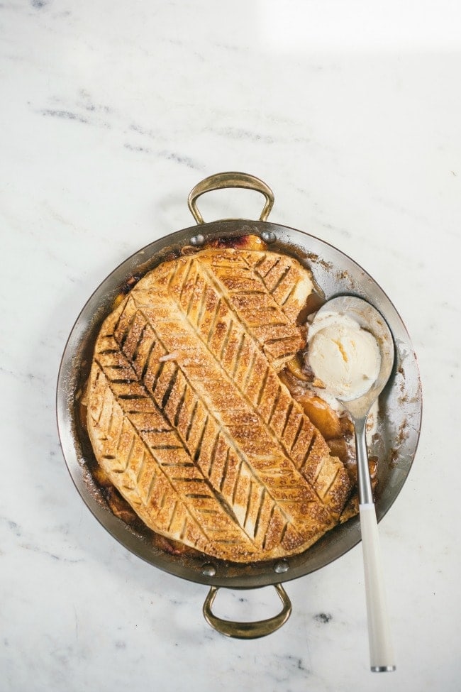 Peach Puff Pastry Pie