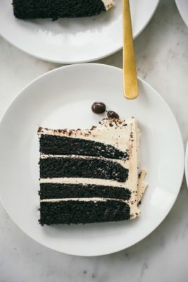 chocolate cake with espresso buttercream