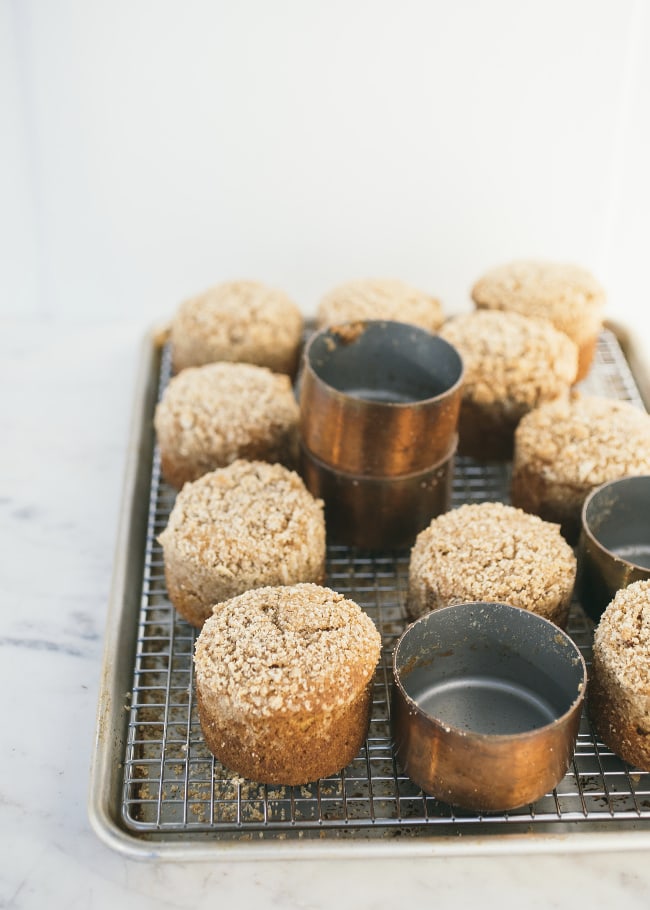 pumpkin and cream cheese muffins with struesel