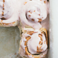 Strawberry Poppyseed Swirl Buns