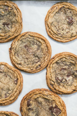 pan banging molasses espresso cookies