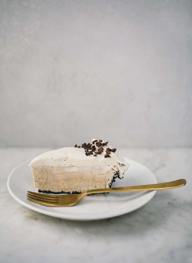 coffee caramel ice cream pie