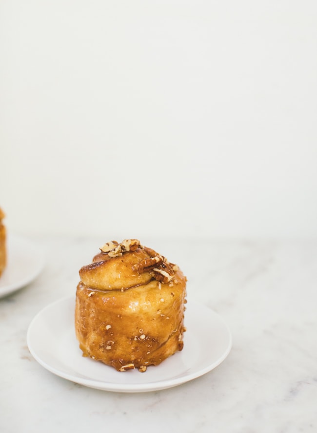 peach caramel rolls