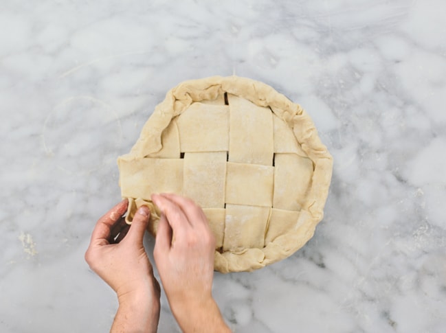 Pear Apple Hard Cider Pie