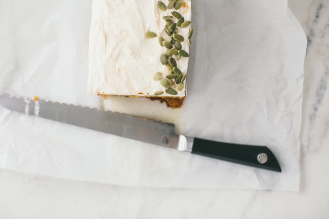 Pumpkin Spice Bread with Cream Cheese Icing | Sarah Kieffer | The Vanilla Bean Blog