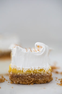 whole meyer lemon meringue bars