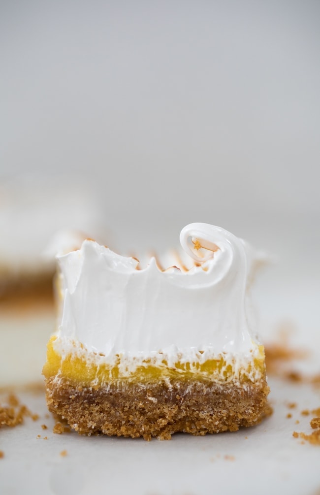 whole meyer lemon meringue bars