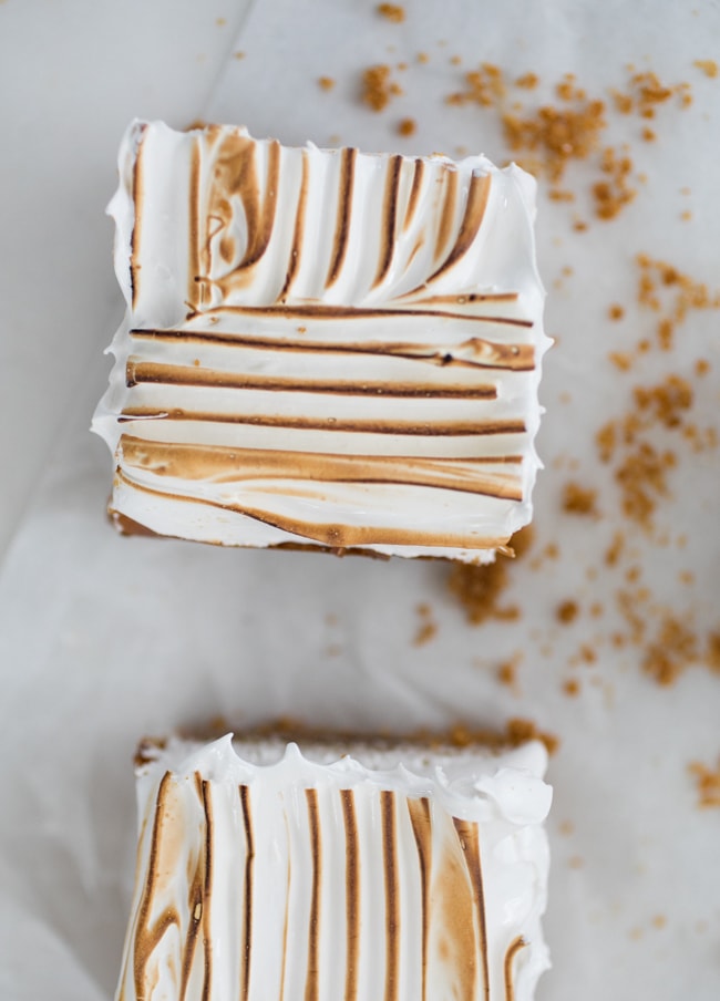 whole meyer lemon meringue bars