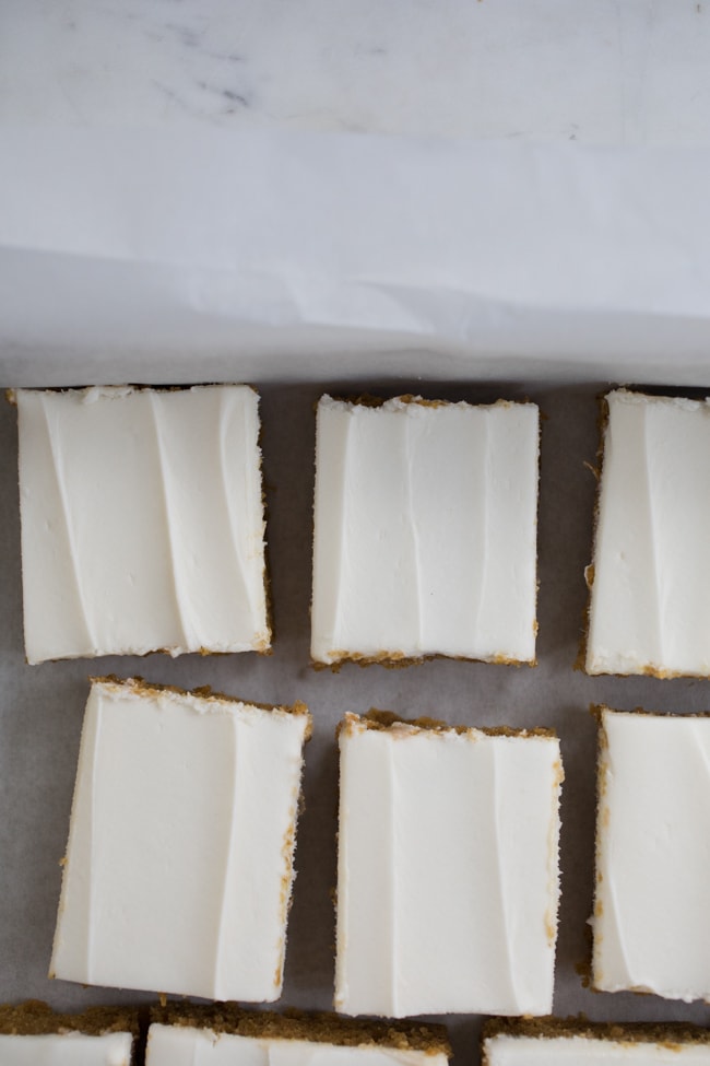 Pumpkin Bars with Cream Cheese Frosting