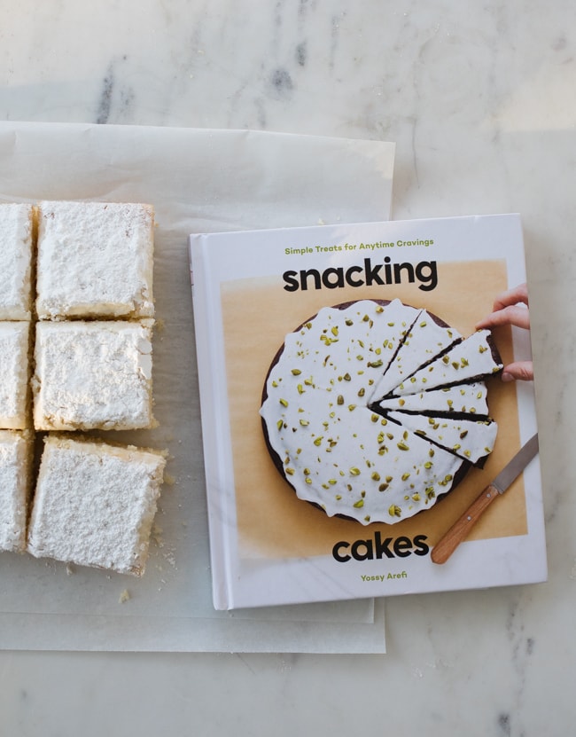 Powdered Sugar Donut Cake