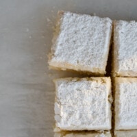 Powdered Sugar Donut Cake