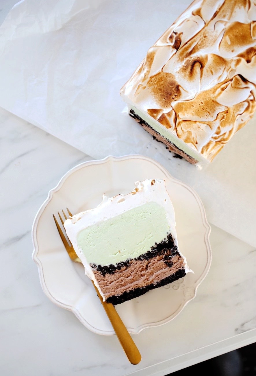 Chocolate Peppermint Ice Cream Cake