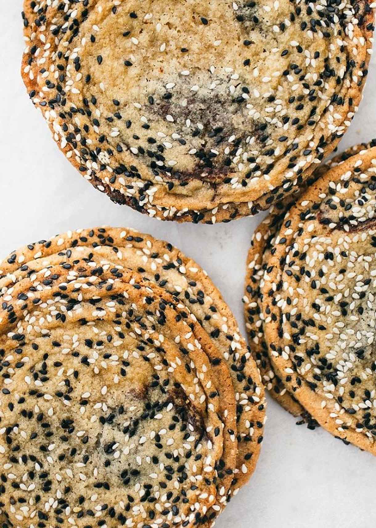 Sesame Chocolate Chip PanBanging Cookies Sarah Kieffer