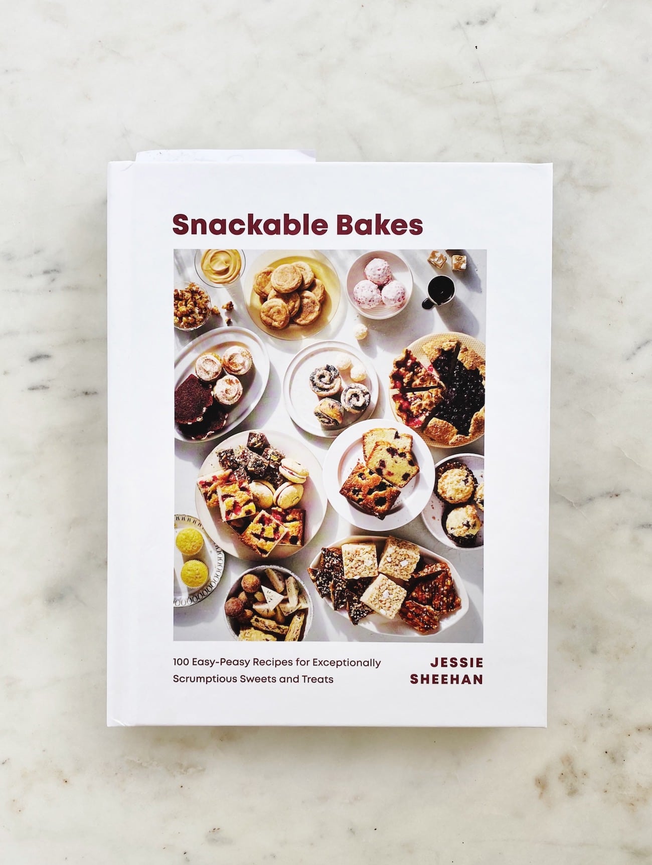 cover of snackable bakes by jessie sheehan