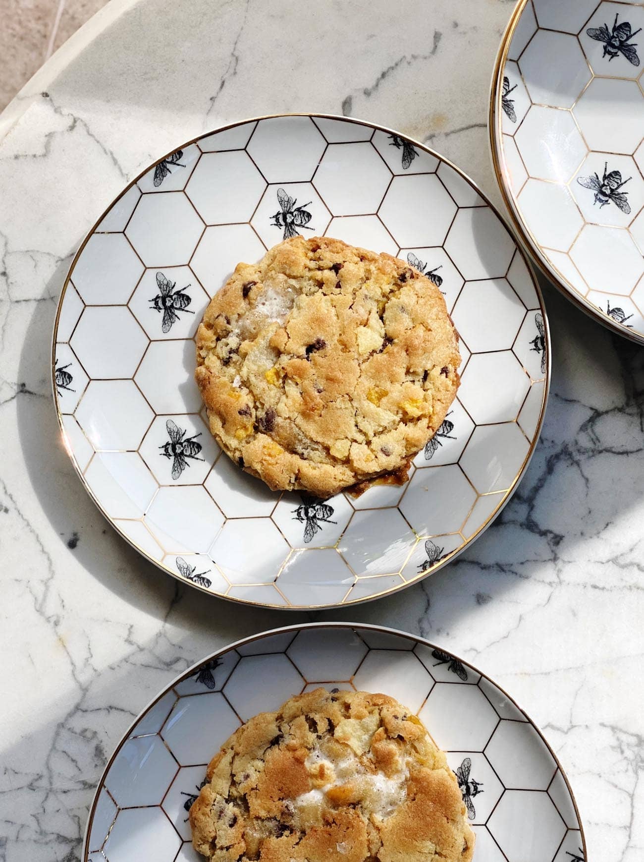 seven layer bar cookies on a plate