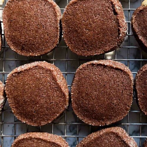 Black Cocoa Shortbread Cookies - PrettySweet