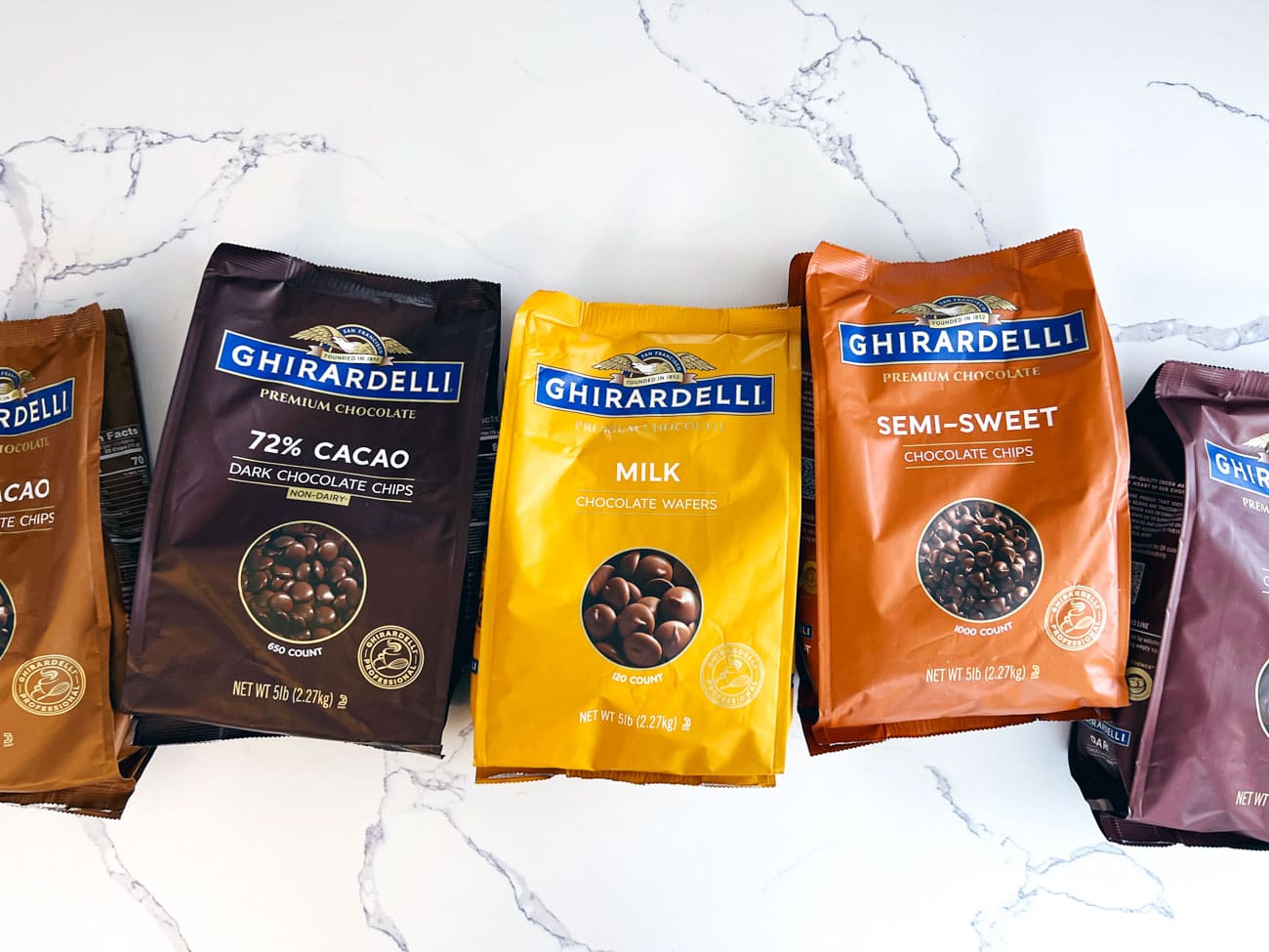 ghirardelli chocolate five pound bags