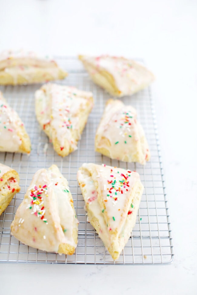 Sprinkle Scones with Icing