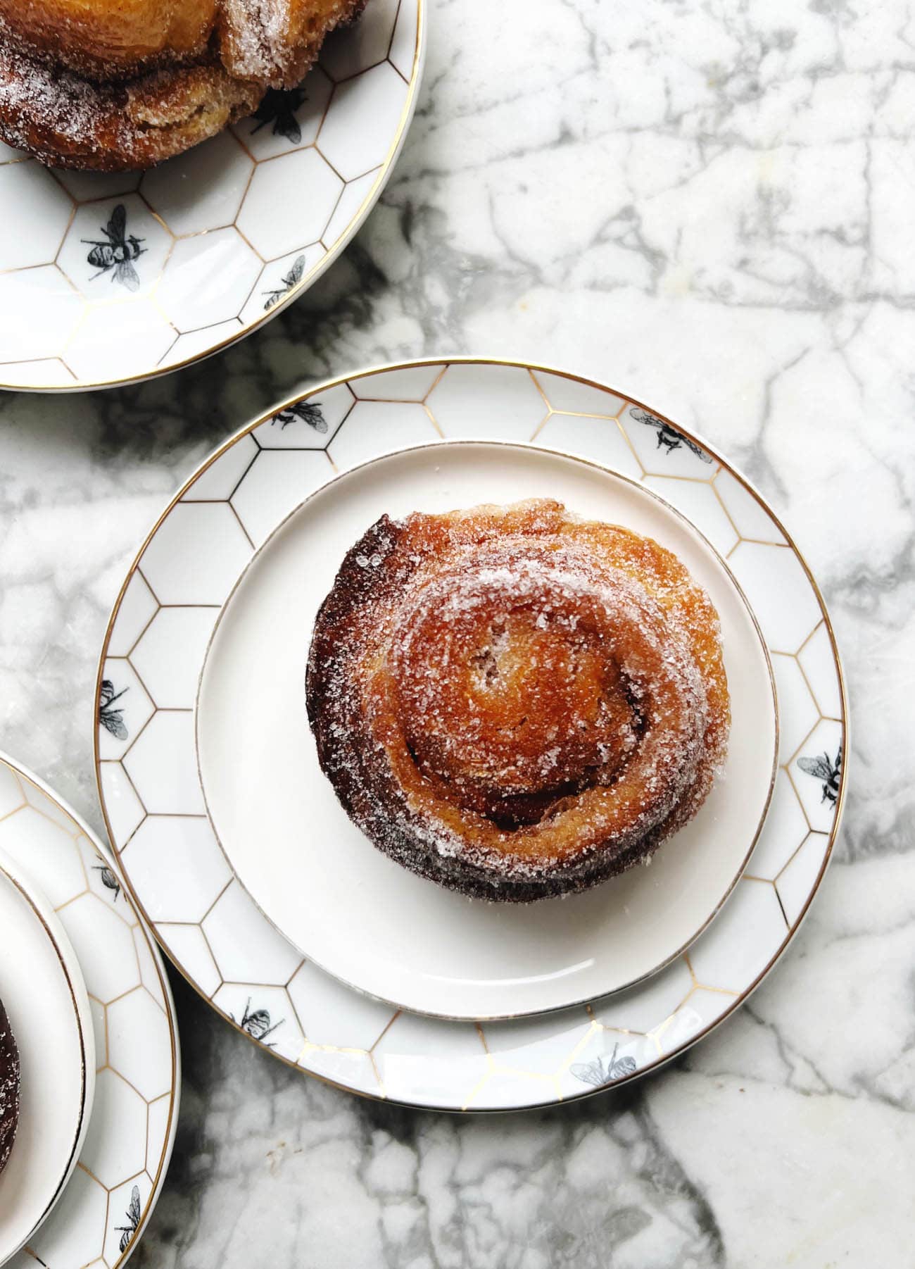 apple morning buns on plates