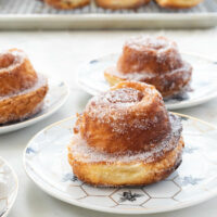 homemade morning buns on white plate