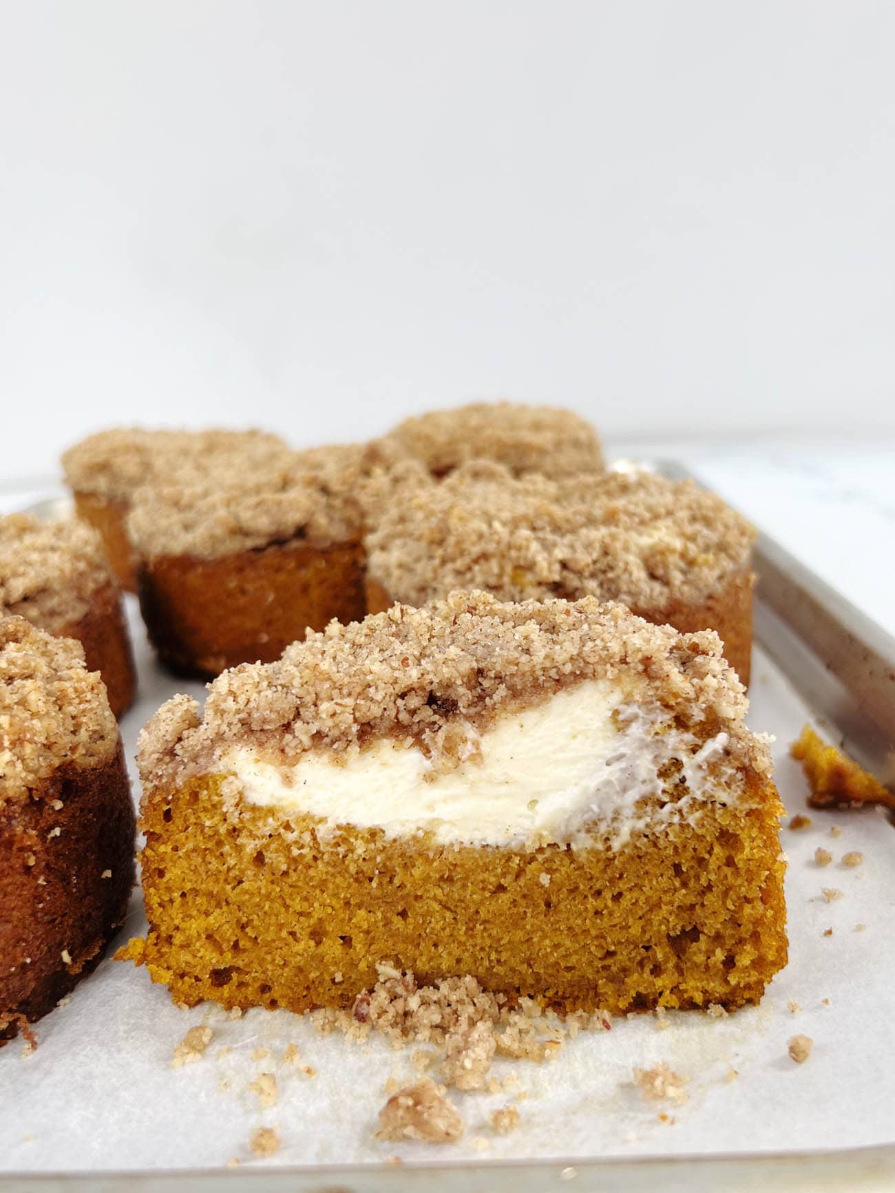 pumpkin cream cheese coffee cakes