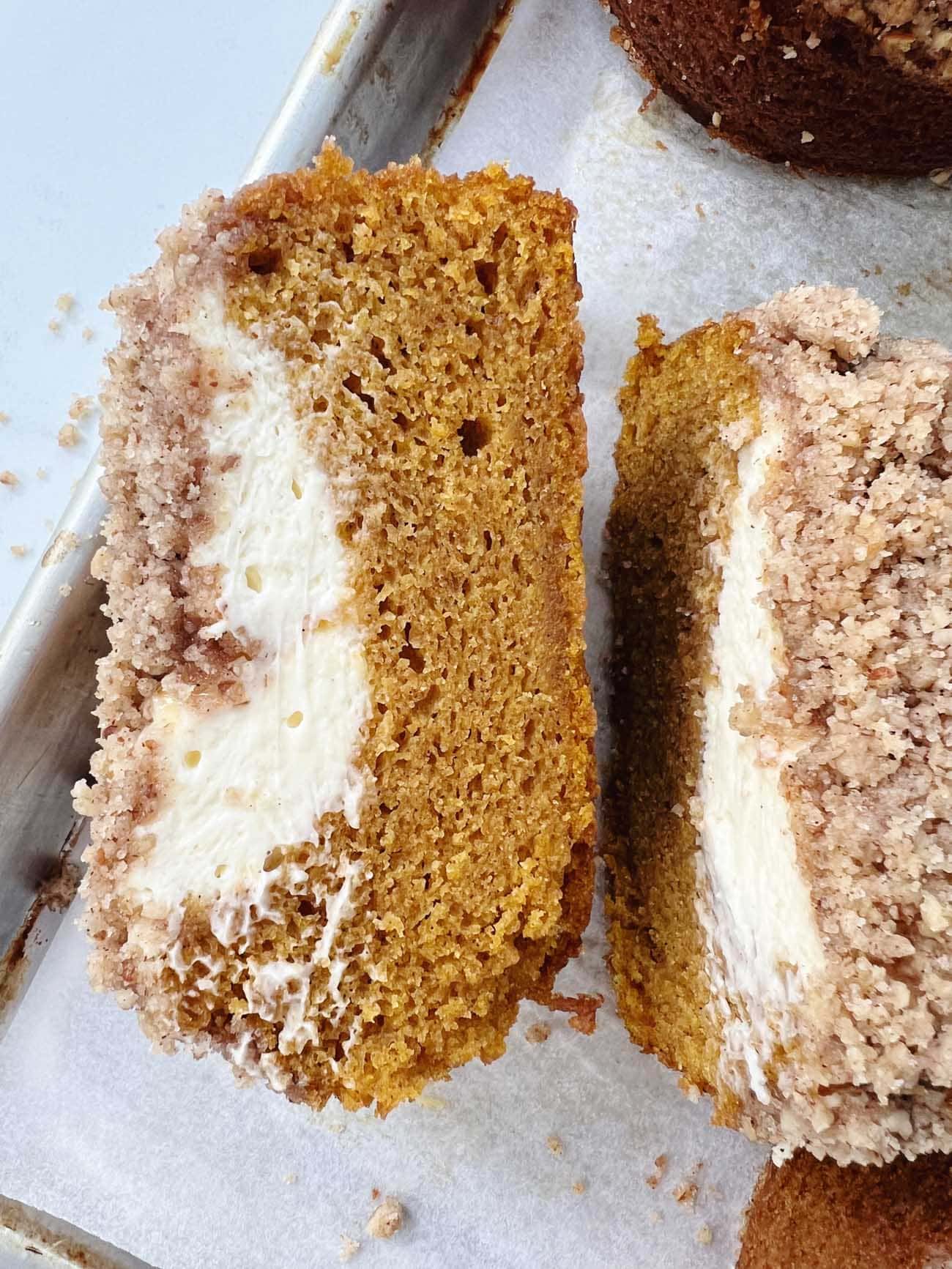 cream cheese pumpkin coffee cakes