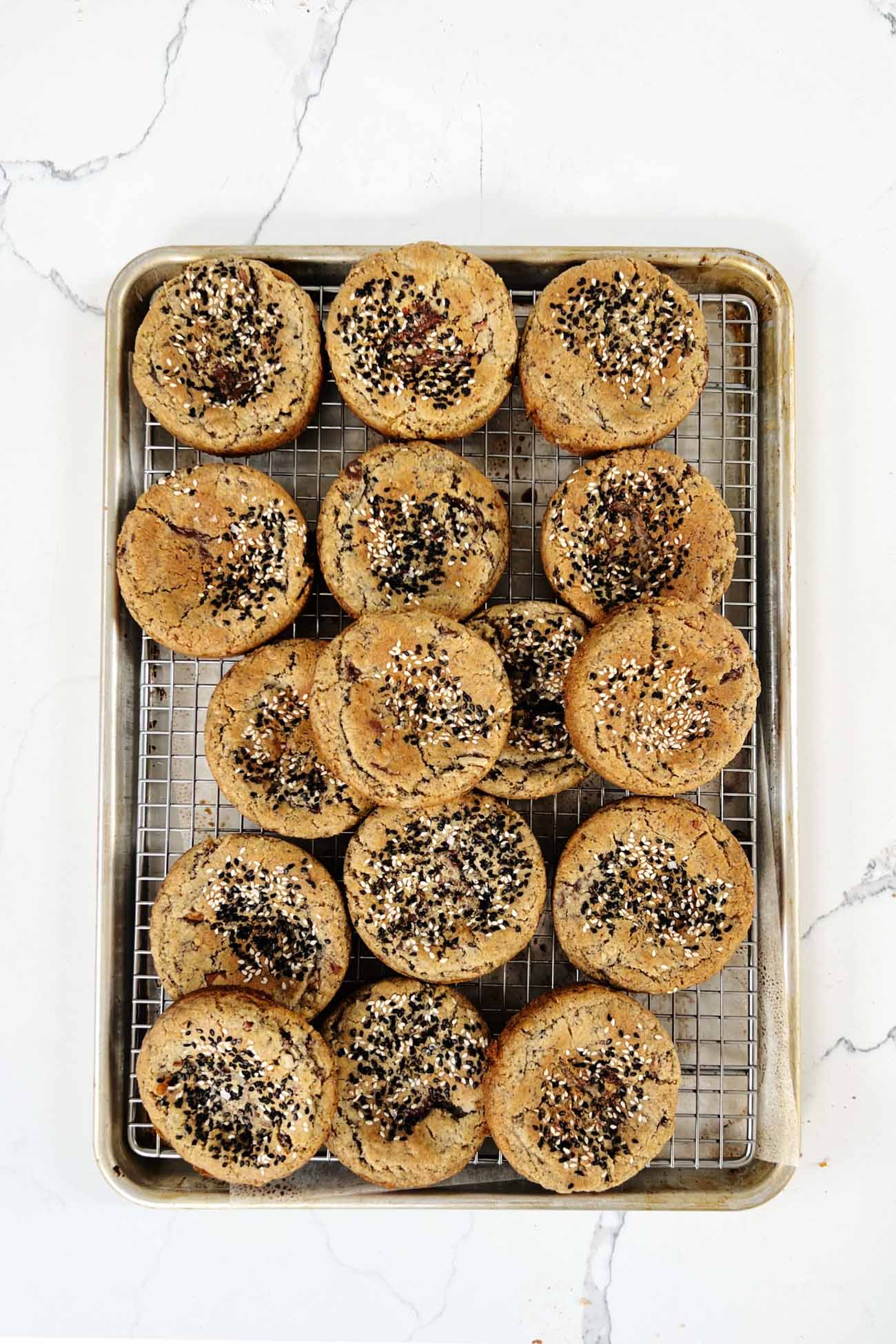 rye breakfast cookies on wire cooking rack