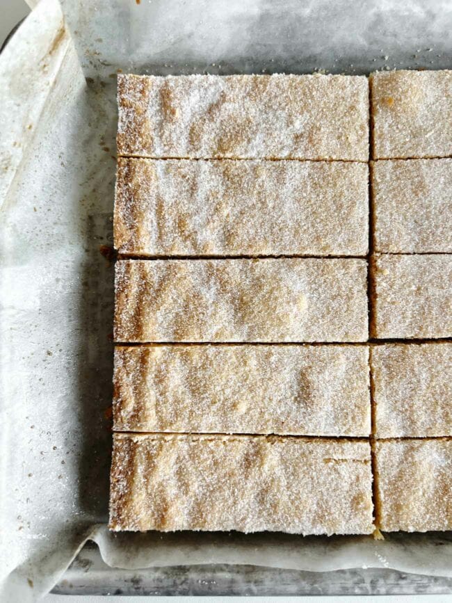 shortbread in a pan