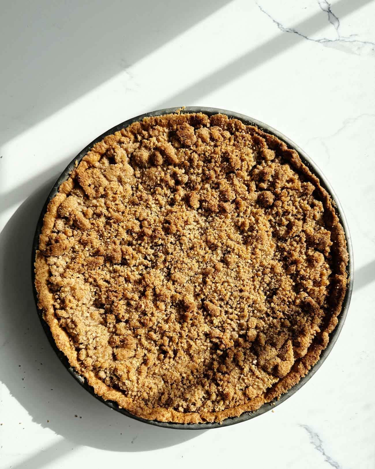 Pecan Streusel Pear Tart