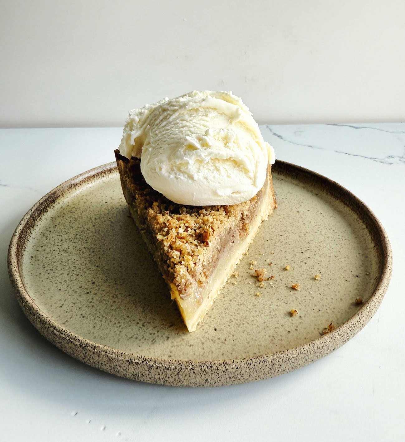 Pecan Streusel Pear Tart