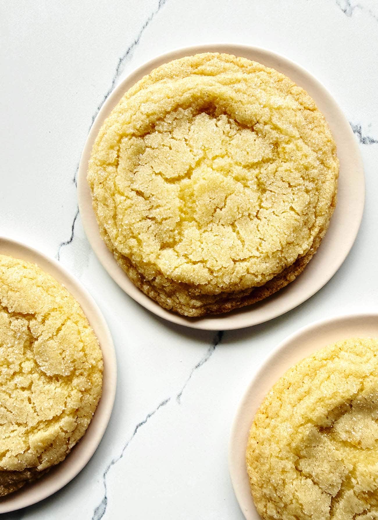 Delicious chewy lemon sugar cookies with a crisp exterior and soft interior, perfect for lemon lover.