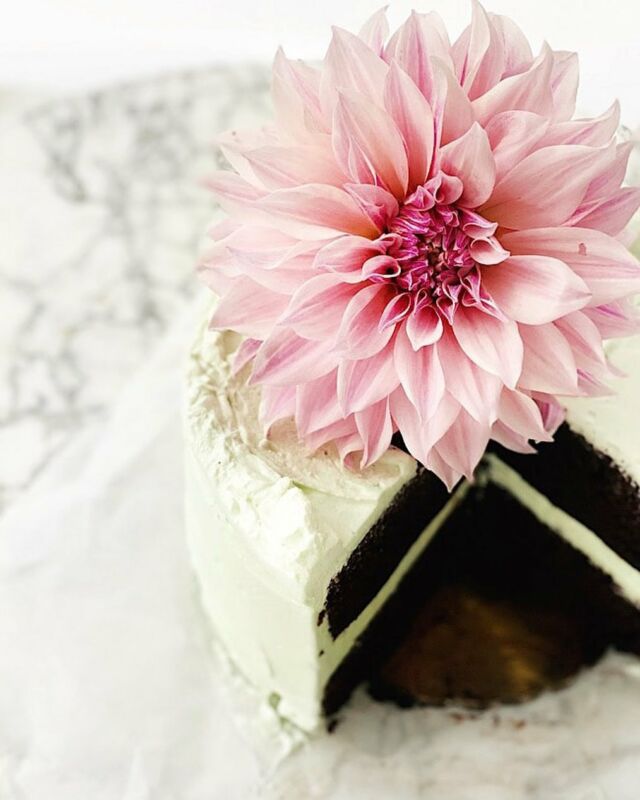 If you’ve watched my stories, you know I love growing dahlias. 💓 They also make a big, beautiful statement on cakes. The pink was perfect for this Chocolate Cake with Basil Buttercream. This fragrant herb of summer pairs so naturally with chocolate, much like mint does, and I love the freshness it adds to the sweet buttercream. I know it might seem like an unusual flavor combination, but once you try it, I think you’ll know why I fell in love with it 18 years ago. And it’s a delicious way to use up an abundance of basil before garden season ends.⁣
⁣
🌸 Link to the recipe in my profile!⁣
⁣
_________________⁣
⁣
#cakebaking #cakerecipe #buttercreamfrosting #dahliaseason ⁣