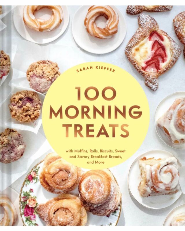 Surprise! I am very excited to announce that my 4th cookbook, 100 Morning Treats, is now available for pre-order (link in my profile)! 🎉This book is a collection of muffins, scones, quick breads, Bundt and coffee cakes, yeasted treats, laminated doughs, and for the first time ever in one of my books, some savory baked goods. 
 
I wanted to write a cookbook that reflected my time working and baking in coffee houses. I have so much nostalgia for late 90’s/early 2000’s coffee shops after spending much of my 20’s and 30’s in one somehow: studying, writing poetry (yes, the poems were terrible), talking with friends, working the bar, and eventually baking. I still dream of one day having a little neighborhood shop that creates the same community I experienced, but in the meantime, this cookbook is way to capture it all at home, containing recipes I made or would have made at places I worked. 
 
Some favorite pastry recipes from this book include my new and improved Blueberry Muffins, Lemon Meringue Bread, Chocolate Pudding Bundt Cake, Everything Breakfast Pretzels, Creamy Jammy Coffee Cakes, Toasted Sesame Sweet Buns, and Cherry Rhubarb Streusel Buns. I also have been making on rotation the Overnight Crème Fraiche Waffles, Southwest Turkey Breakfast Sandwiches, Sheet Pan Breakfast, Peanut Butter Granola Bark, and the Sesame Chocolate Rye Breakfast Cookies. 
 
I’m thrilled to have you see this book. It would not be here without your support, and I am forever grateful for it. Thank you for all the kind words, and for making my recipes again and again. And special thanks to my @chroniclebooks team. xx

📚 Pre-order now at the link in my profile and you’ll be one of the first to receive it this Spring!